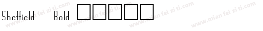 Sheffield Bold字体转换